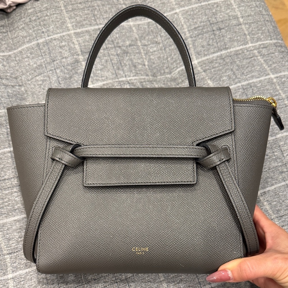 Celine Gray Nano Handbag